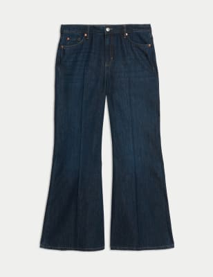 Mid Rise Flared Jeans