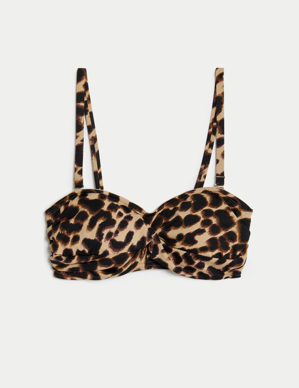 Printed Padded Bandeau Bikini Top M S Collection M S