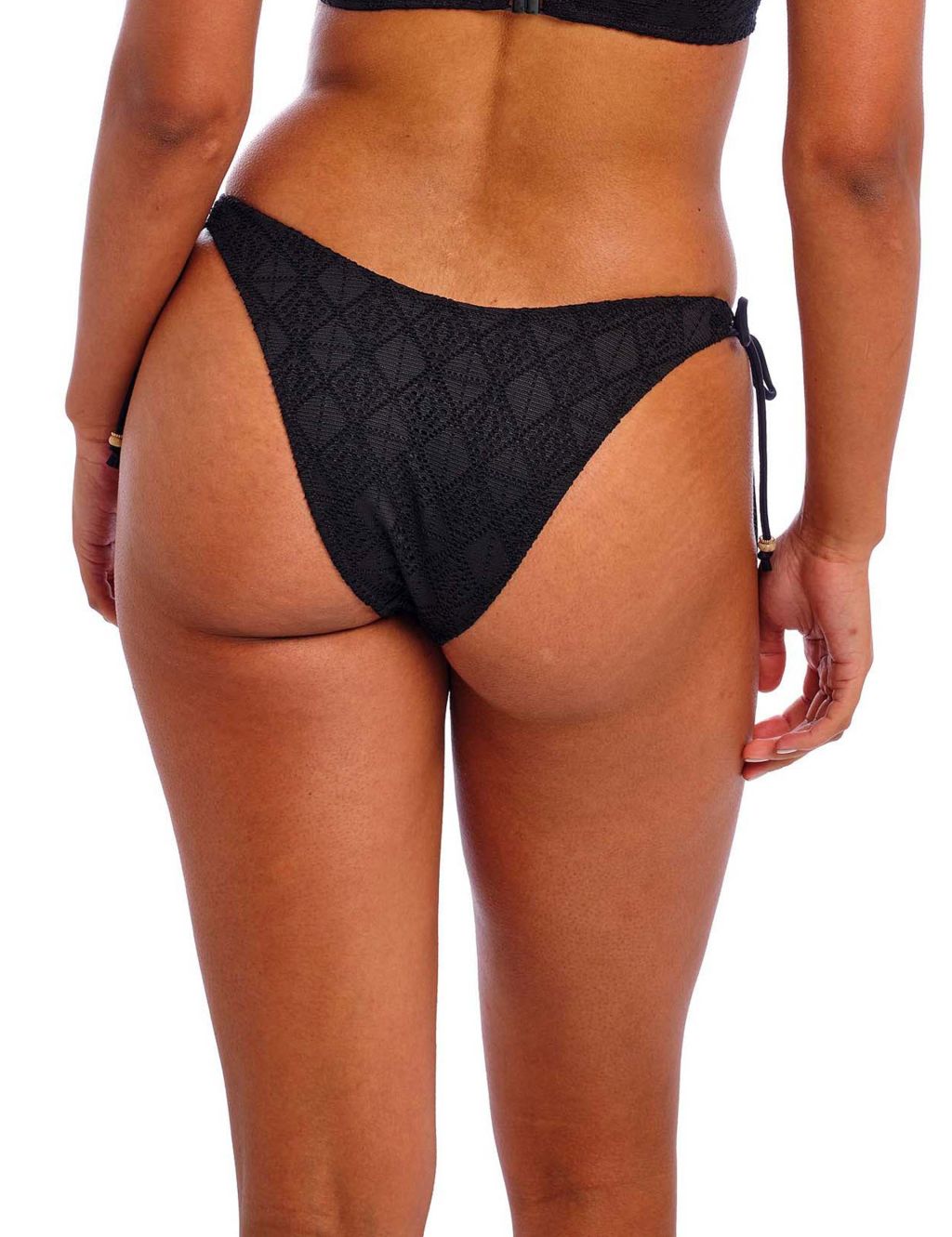 Nomad Nights Textured High Leg Bikini Bottoms Freya M S