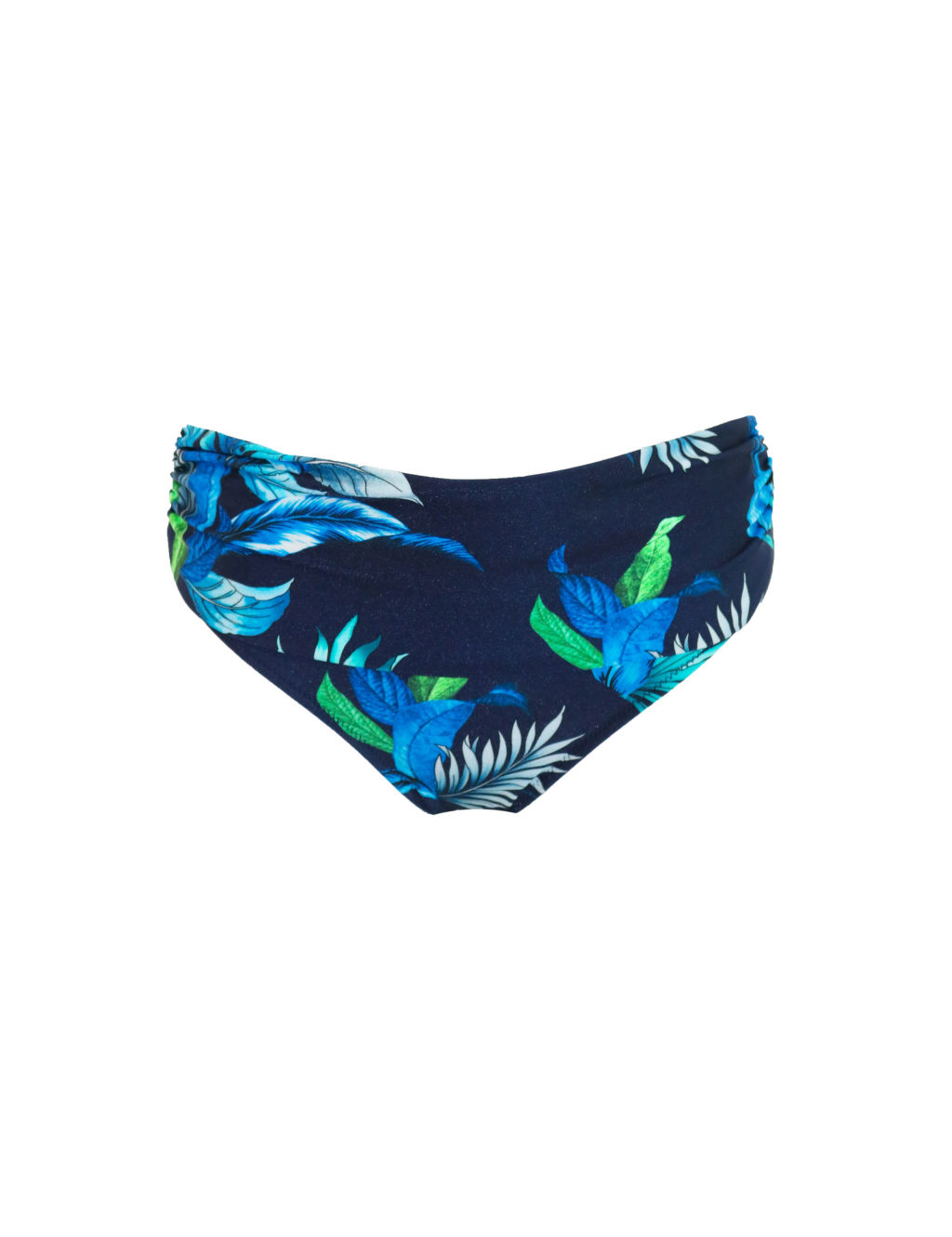 Palermo Printed Ruched Bikini Bottoms Pour Moi M S