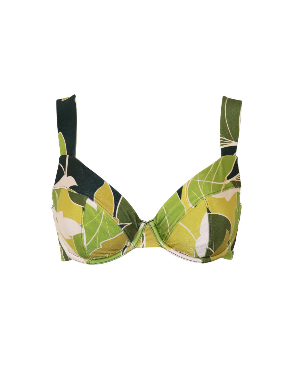 Dolce Vita Printed Wired Plunge Bikini Top Pour Moi M S