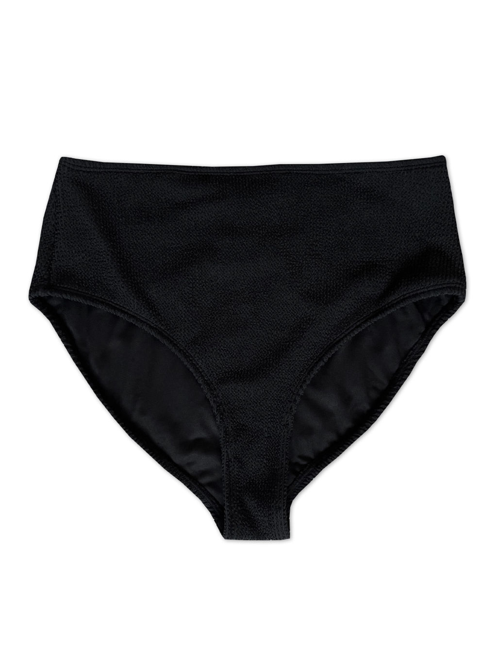 Ribbed High Waisted Bikini Bottoms Albaray M S