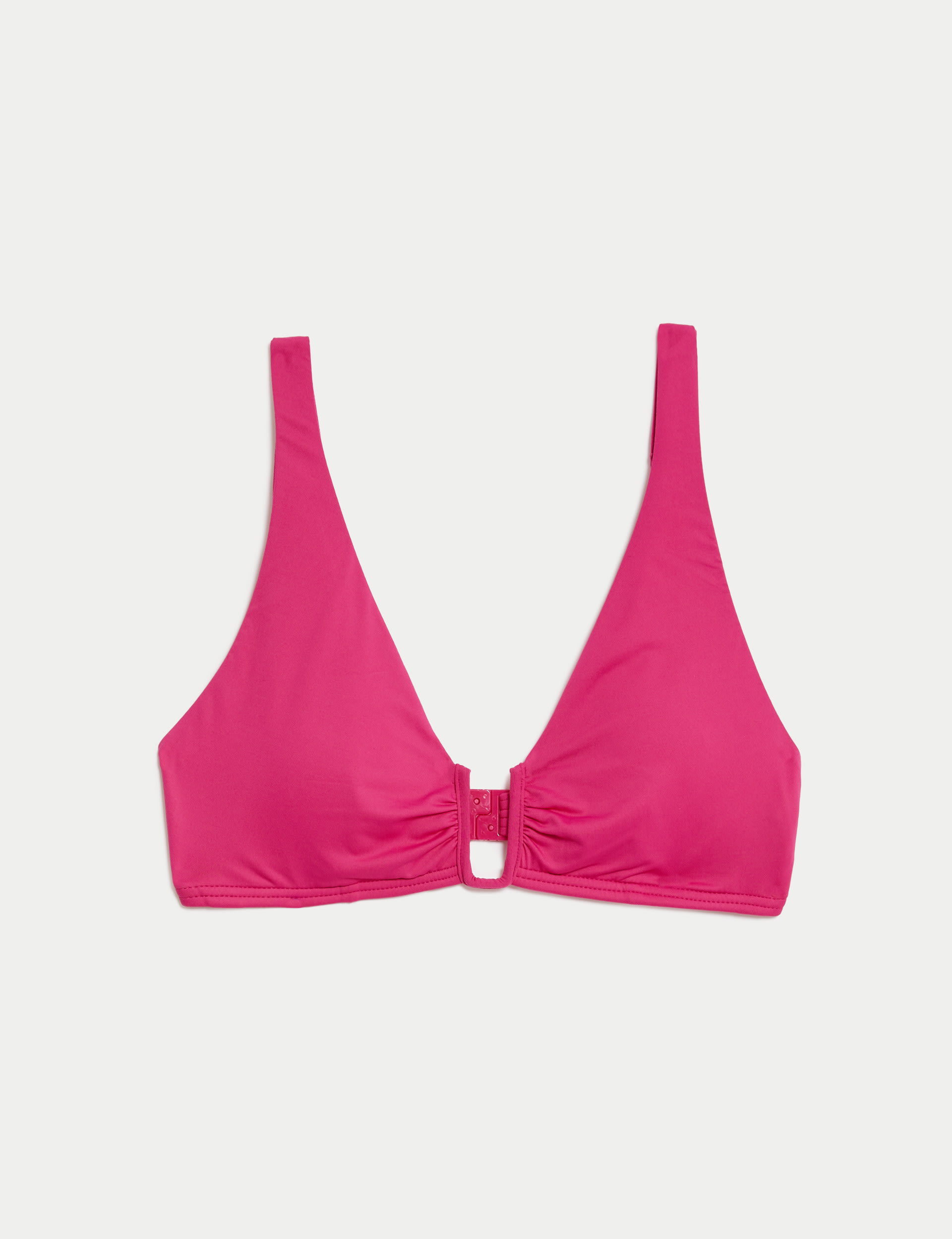 Padded U Wire Halterneck Plunge Bikini Top M S Collection M S