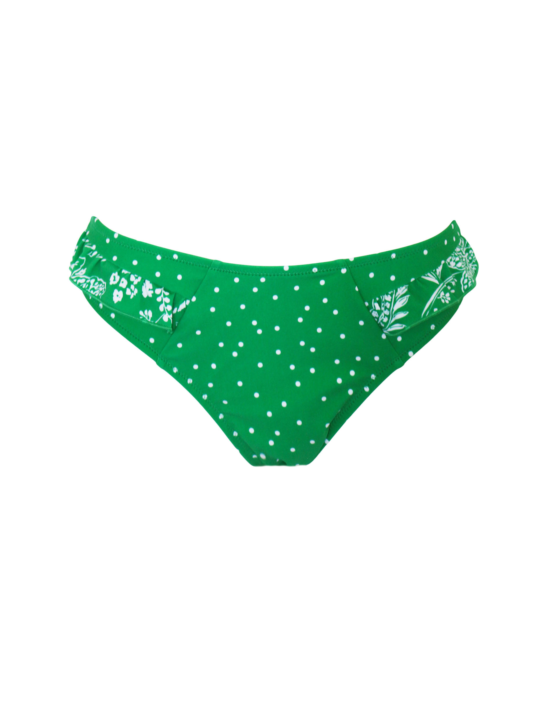 Getaway Polka Dot Frill Bikini Bottoms Pour Moi M S