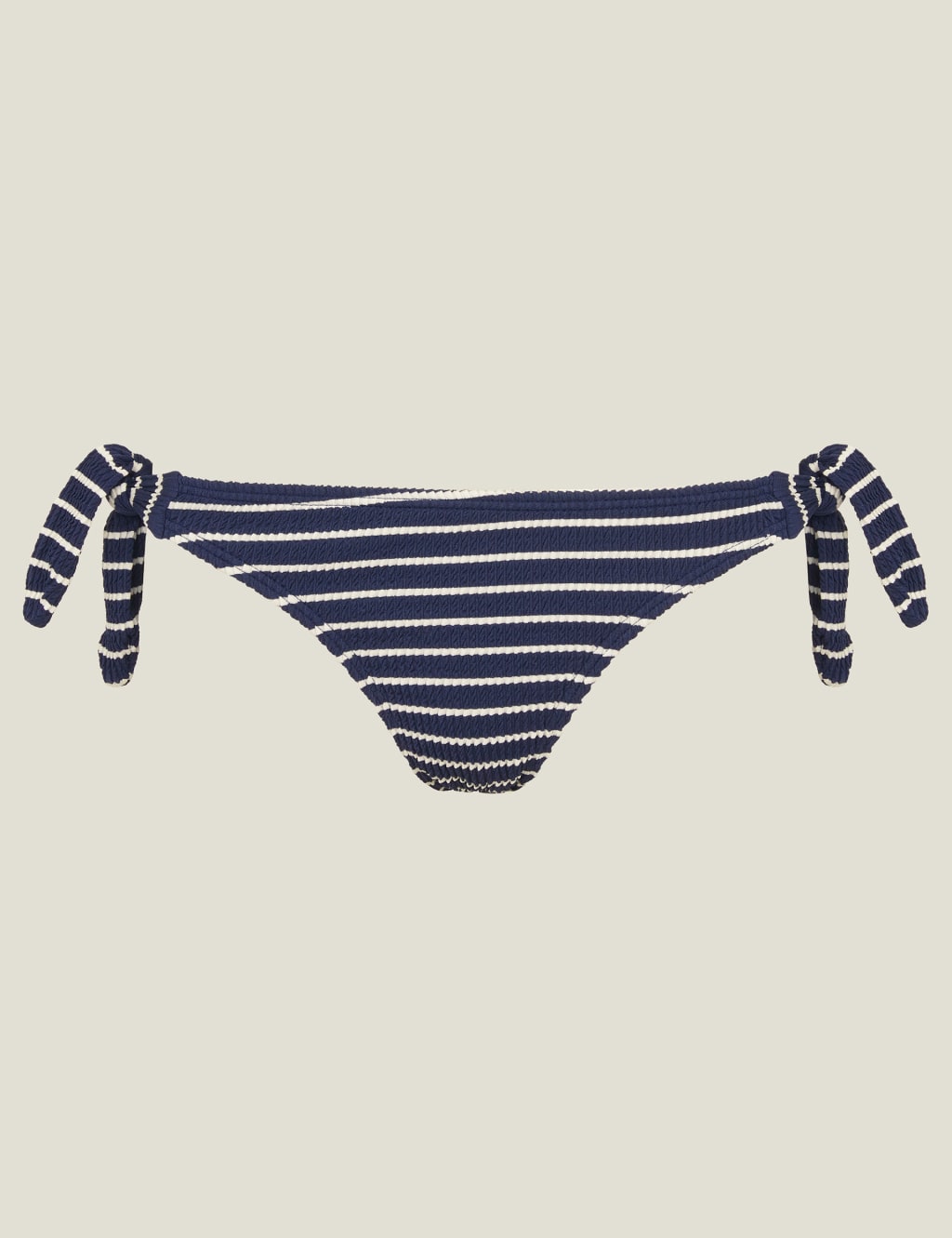 Striped Tie Side High Leg Bikini Bottoms ACCESSORIZE M S