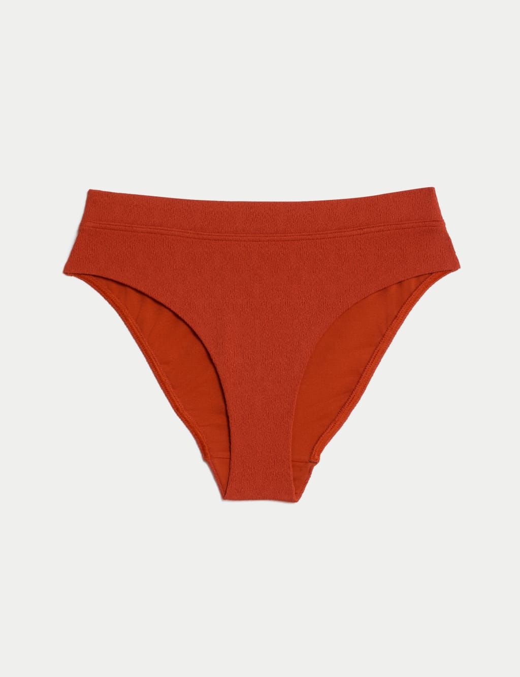 Textured High Waisted High Leg Bikini Bottoms M S Collection M S