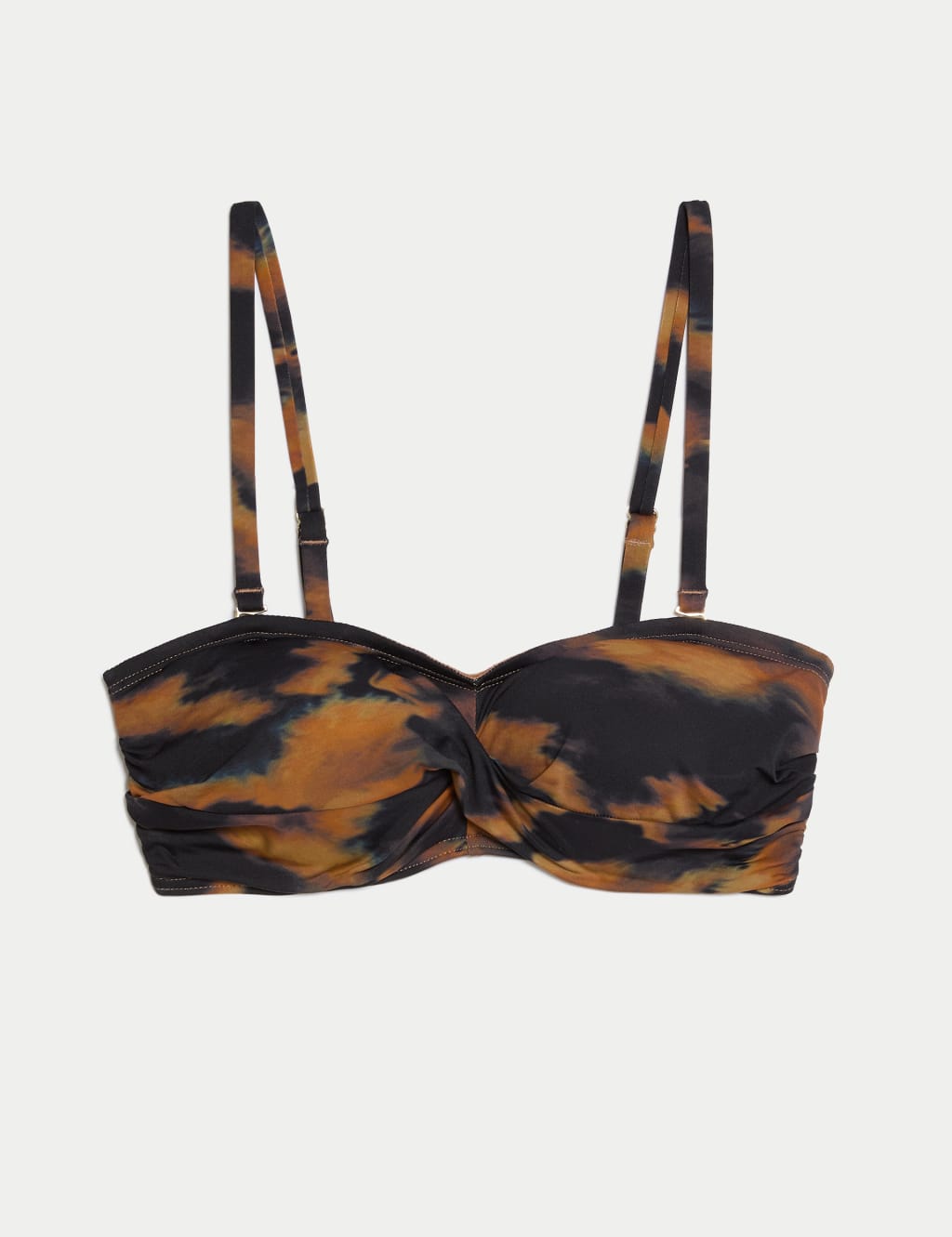 Printed Padded Bandeau Bikini Top M S Collection M S