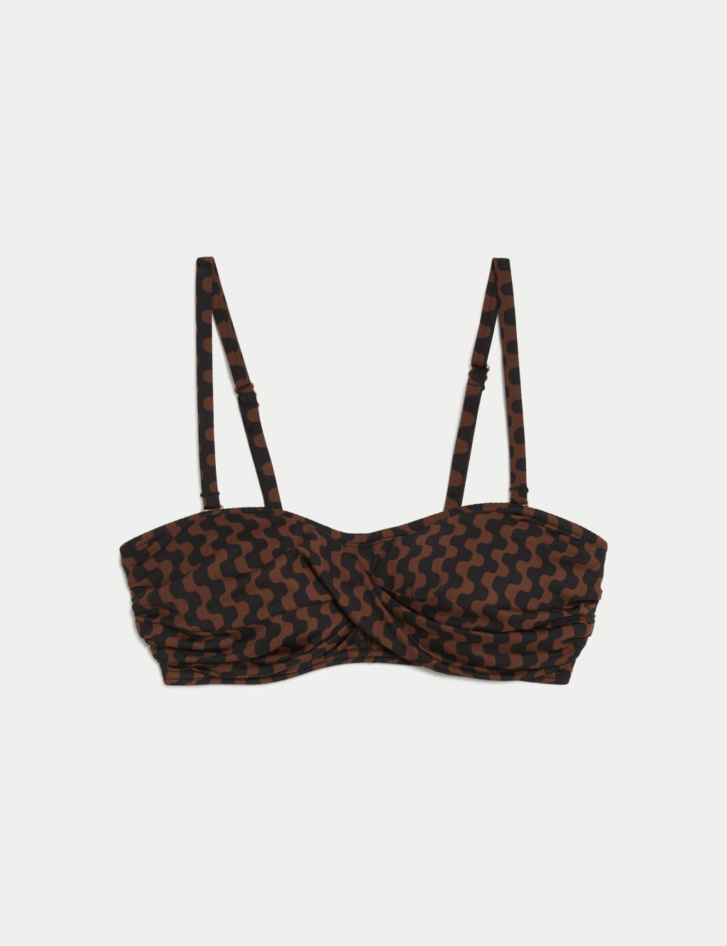 Printed Padded Bandeau Bikini Top M S Collection M S