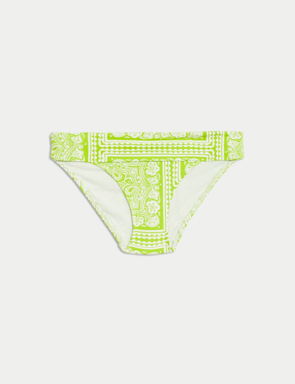 Printed Roll Top Bikini Bottoms M S Collection M S