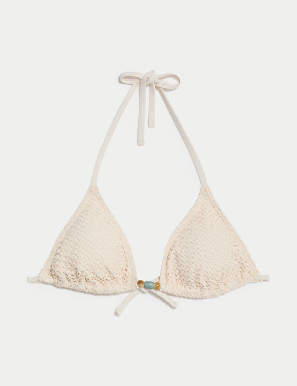 Textured Padded Triangle Bikini Top M S Collection M S