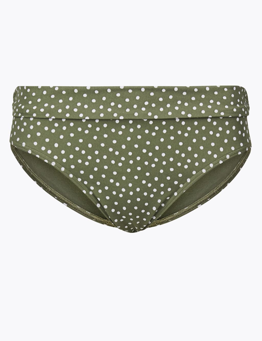 Spot Print Roll Top Bikini Bottoms M S Collection M S IE
