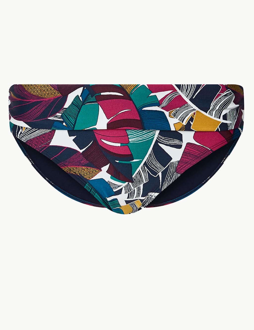 Leaf Print Hipster Bikini Bottoms M S Collection M S Ie