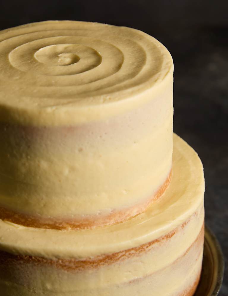 Vanilla Two Tier Naked Cake Serves 36 M S