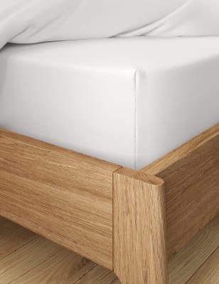 

M&S Collection Tief geschnittenes Jersey-Spannbettlaken aus reiner Baumwolle - White, White