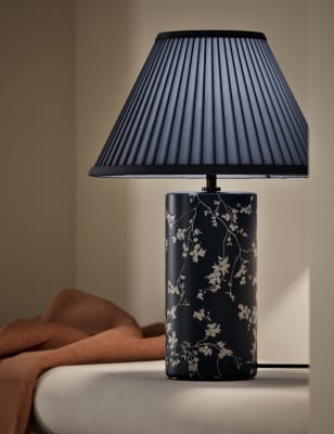 

M&S Collection Cherry Blossom Table Lamp - Navy, Navy