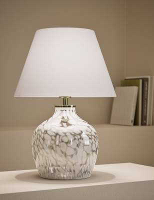 

M&S Collection Confetti Table Lamp - White, White