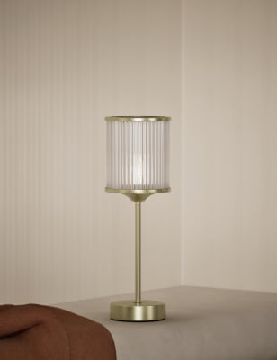 

M&S Collection Monroe Table Lamp - Antique Brass, Antique Brass