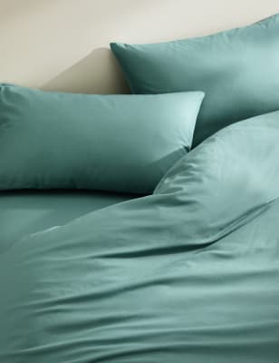 

M&S Collection Ropa de cama de algodón - Soft Teal, Soft Teal