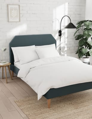 M&S Cotton Rich Duvet Cover - 6FT - White, Clay,Ochre,Soft Green,Dove,Mink,Light Cream,Sage,White,Du