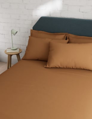 

M&S Collection Cotton Rich Deep Fitted Sheet - Rich Amber, Rich Amber