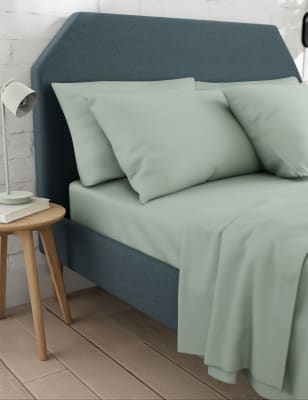 

M&S Collection Cotton Rich Flat Sheet - Sage, Sage