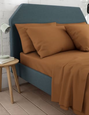 

M&S Collection Cotton Rich Flat Sheet - Rich Amber, Rich Amber