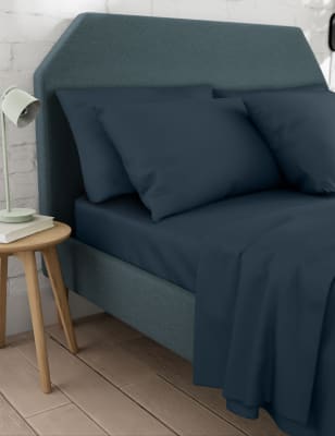 

M&S Collection Bettlaken mit hohem Baumwollanteil - Navy, Navy