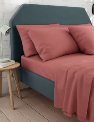 

M&S Collection Cotton Rich Flat Sheet - Clay, Clay