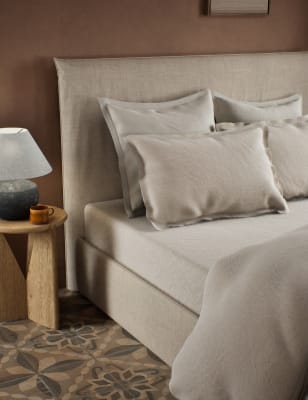 

M&S X Fired Earth 2er-Pack Oxford-Kissenbezüge aus reiner, gebürsteter Baumwolle - Malm, Malm
