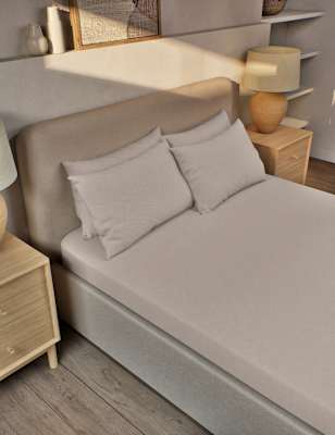 

M&S Collection Pure Brushed Cotton Fitted Sheet - Biscuit, Biscuit