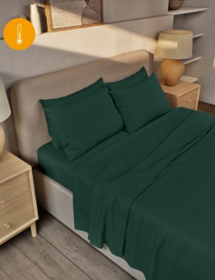 

M&S Collection Pure Brushed Cotton Flat Sheet - Forest Green, Forest Green