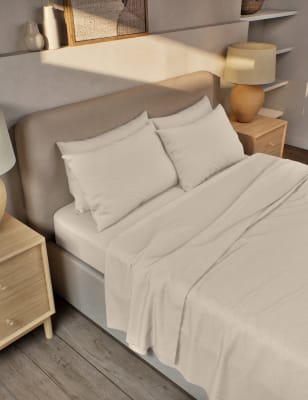 

M&S Collection Pure Brushed Cotton Flat Sheet - Sand, Sand
