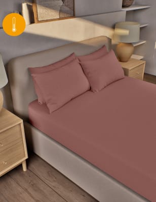 

M&S Collection Extra tief geschnittenes Spannbettlaken aus reiner, gebürsteter Baumwolle - Clay, Clay