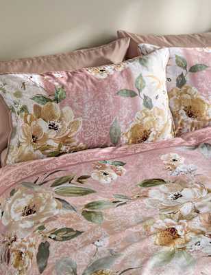 

M&S Collection Pure Cotton Sateen Emilie Enchanted Bedding Set - Pink Mix, Pink Mix