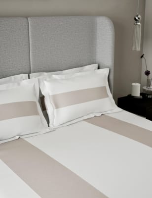 

M&S X Kelly Hoppen Pack de 2 fundas de almohada de 500 hilos de algodón satinado - Mezcla De Tonos Marrones Grisáceos, Mezcla De Tonos Marrones Grisáceos