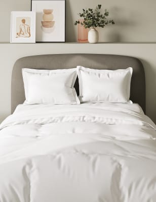 M&S Collection 2 Pack Pure Cotton 300 Thread Count Oxford Pillowcases - Light Grey, Sage,Light Grey,