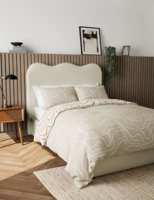 

M&S Collection Cotton Blend Abstract Bedding Set - Natural Mix, Natural Mix