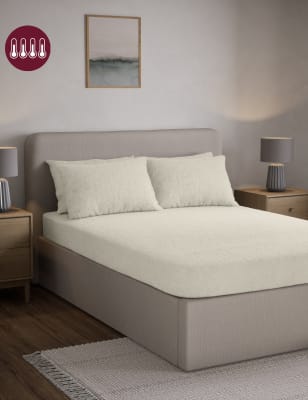 

M&S Collection Teddy Fleece Fitted Sheet - Cream, Cream
