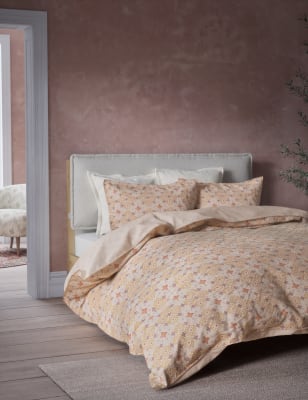 

M&S X Fired Earth Jaipur Leheriya Printed Bedding Set - Malm, Malm