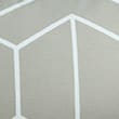 Cotton Blend Geometric Bedding Set, GREY, swatch
