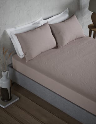 

M&S Collection Sábana bajera extraprofunda 100% lino - Soft Pink, Soft Pink