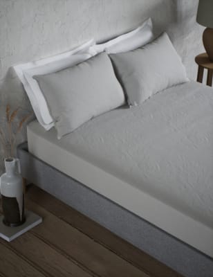 

M&S Collection Extra tief geschnittenes Spannbettlaken aus reinem Leinen - Silver Grey, Silver Grey