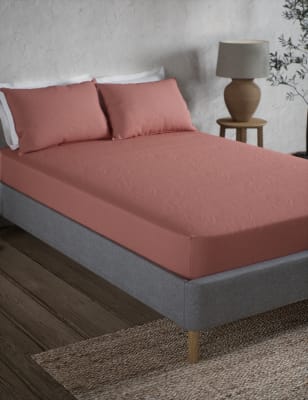 

M&S Collection Pure Linen Extra Deep Fitted Sheet - Clay, Clay