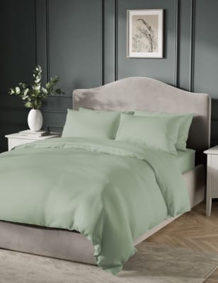 

M&S Collection Pure Cotton Sateen 400 Thread Count Bedding Set - Sage, Sage