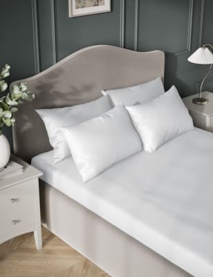 

M&S Collection Egyptian Cotton Sateen 400 Thread Count Flat Sheet - White, White