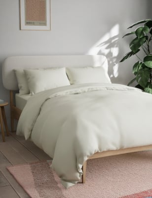 

M&S Collection Cotton Blend Non Iron Bedding Set - Cream, Cream