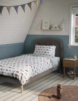 

M&S Collection Cars & Scooters Cotton Blend Bedding Set - Multi, Multi