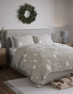 

M&S Collection Woodland Bedding Set - Grey Mix, Grey Mix