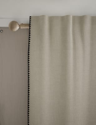 

M&S Collection Pure Cotton Embroidered Multiway Curtains - Neutral, Neutral