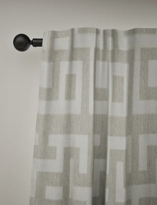 

M&S X Kelly Hoppen Geometric Multiway Curtains - Grey Mix, Grey Mix